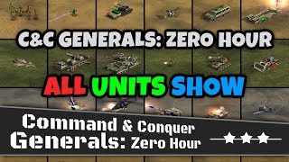 All Units Show | C&C Generals: Zero Hour  With Voices | HD