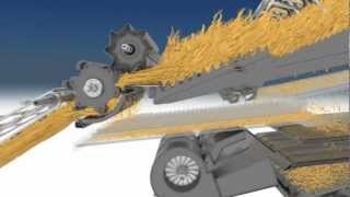 CLAAS TUCANO crop flow - straw walker animation / 2008