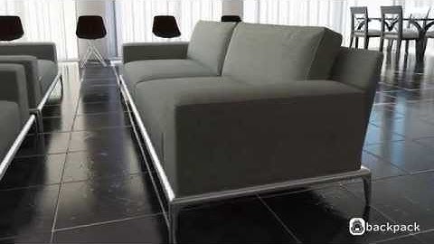 Sofa render with 3ds Max and Vray