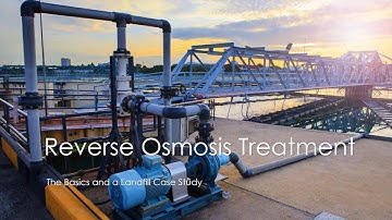 Reverse Osmosis Treatment SCS Engineers