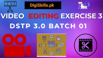 Video Editing Animation & Vlogging Exercise 3 |DigiSkills DSTP 3.0 Batch 1| Video Editing Exercise 3