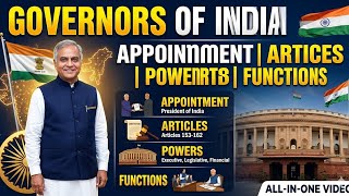 Governors|| Apointment || Articles || powers || Function All in one video #ssccgl #ntpc #ssc 