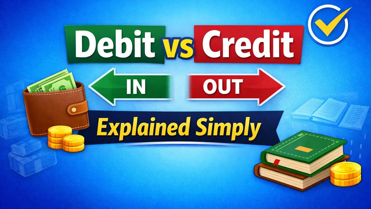 Deb Credit Debit vs Credit Explained for Beginners | Accounting Made Simple - YouTube