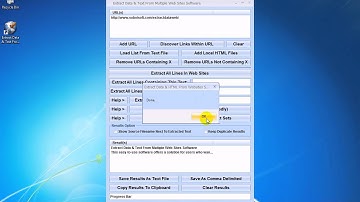 How To Use Extract Data & Text From Multiple Web Sites Software
