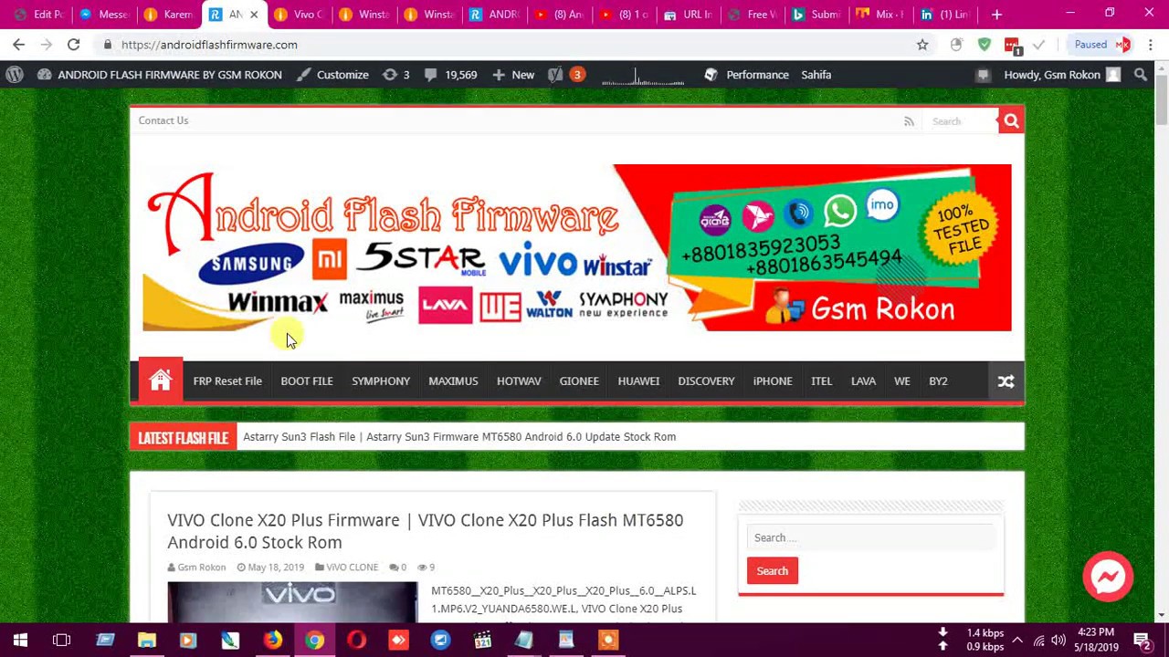 VIVO Clone X20 Plus Firmware | VIVO Clone X20 Plus Flash MT6580 Android 6.0 Stock Rom