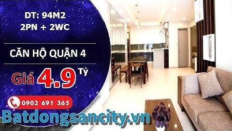 Bán căn hộ cao cấp Quận 4 The Gold View, diện tích 92m2 thiết kế 2 phòng ngủ, nội thất cao cấp