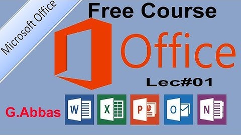 Introduction to Ms word in Sindhi (Lec#01)
