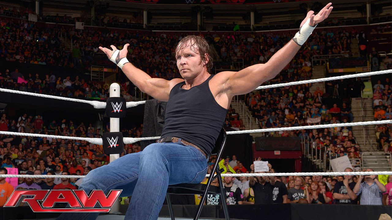 Dean Ambrose interrupts "Monday Night Rollins": Raw, June 15, 2015 - YouTube