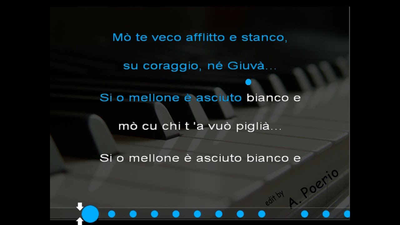 T' E' PIACIUTA - Renato Carosone - karaoke con guida al canto