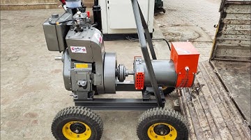 10kva Diesel Generator With Aircooled Single Cylinder Engine With Tyre Trolly Chadha Sunil Brand
