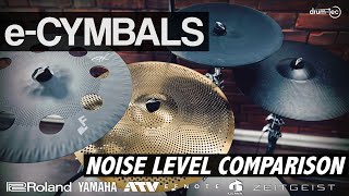 Roland | Yamaha | ATV | EFNOTE | Gewa | Zeitgeist e-cymbal noise level comparison by drumtecTV 11,554 views 10 months ago 6 minutes, 33 seconds