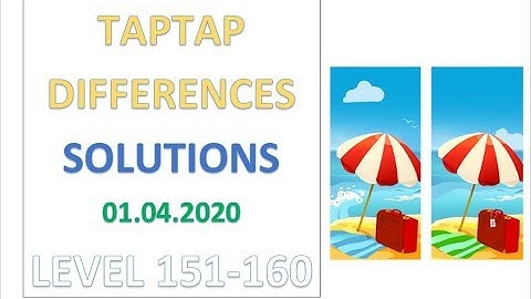 TapTap Differences Answers Level 151-160 Solutions