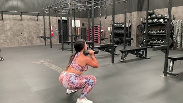 Db jump squat to curl