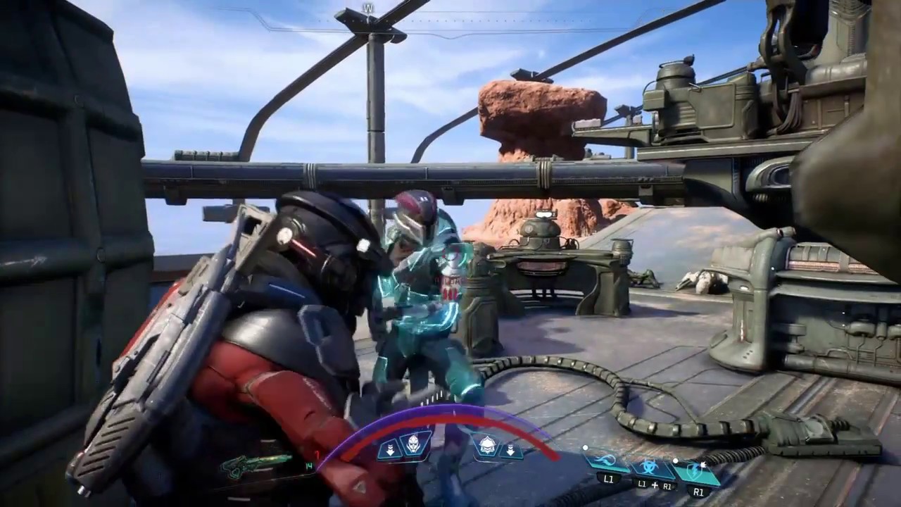 Mass Effect Andromeda - combat gameplay