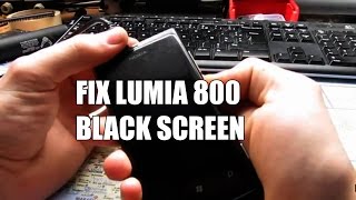 How to fix Nokia Lumia 800 black screen