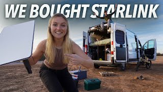 THE FINAL VAN LIFE UPGRADE | We Install Starlink in our Van