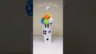 DIY flower vase 🎲 #shorts #diy #craftyhome #art #youtubeshorts #homedecor #craft #flowervase #dice