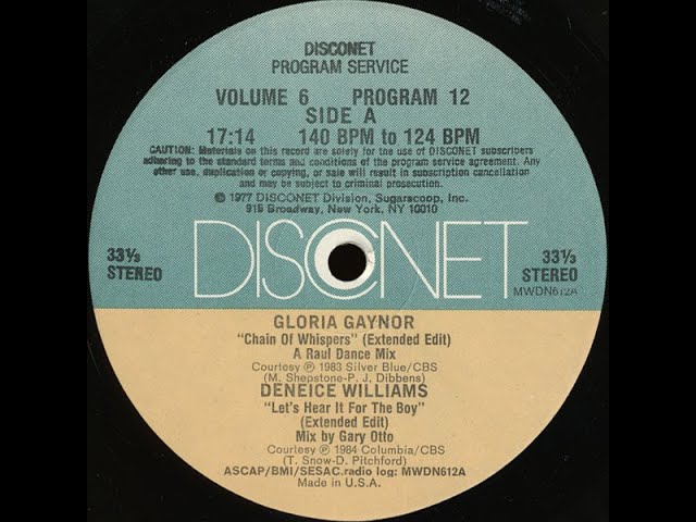 Let's Hear It For The Boy (Disconet) - Deniece Williams
