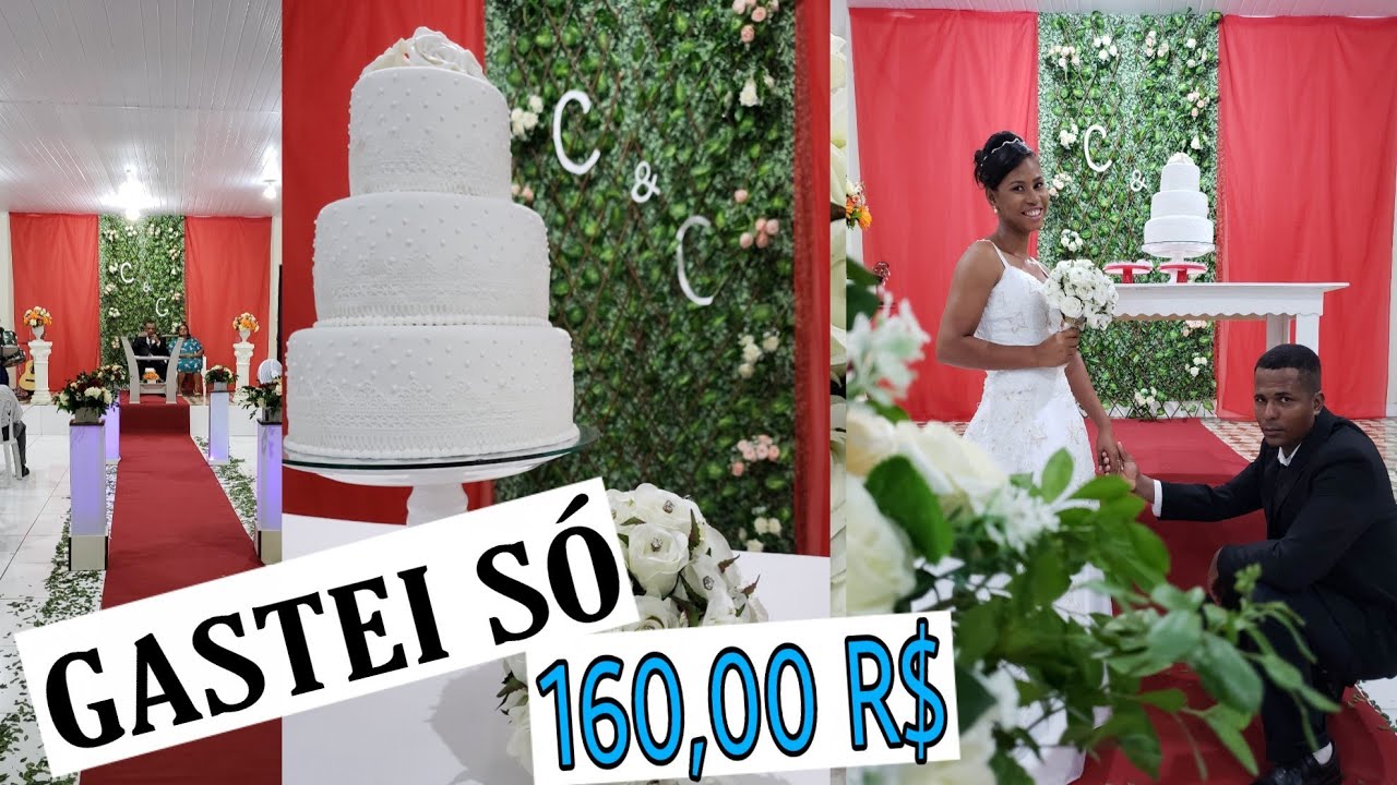 DECORAÇÃO DE CASAMENTO SIMPLES E BARATO 