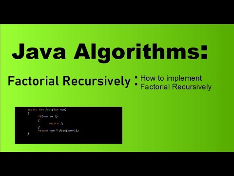 Java Algorithms for Beginners: Recursive Factorial