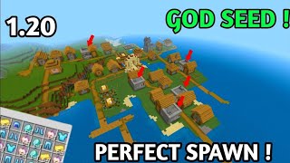 🤩I Got 3 Enchanted Apple🍎 & 20 Daimonds At Spawn 🔥|| Best Seeds For Minecraft Pe 1.20+ [Hindi]