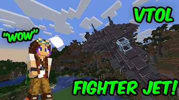 I built A VTOL FIGHTER JET In Minecraft Create Mod