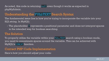 Resolving FULLTEXT Syntax Issues in MySQL with PHP