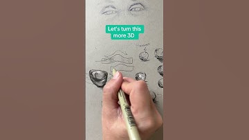 Use direction of line to make flat shapes look 3D #howtodraw #beginnerarttips #sketch