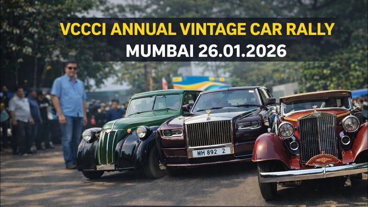 Vintage Car Rally 🇮🇳 Republic Day 26.01.26 |  100-Year-Old Classic Cars | Mumbai 