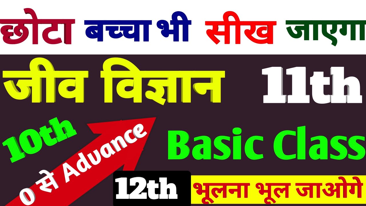 Class 11th Biology in hindi Basic Class Biology Biology class 11 in