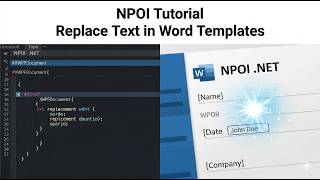 NPOI Tutorial - How to replace text in a Word template via XWPFDocument