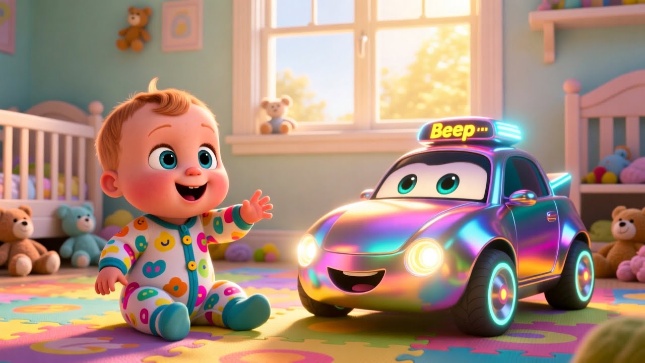 Beep Beep Car Play 🚗🎉 | Fun Kids Song | Toddler Car Adventure