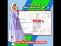 JP 069 Pola Jiplak Gamis Anak 2 Susun