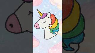 Cute Mother’s Day Unicorn Drawing 🦄 | Easy Shorts Art Tutorial #shorts #fyp #youtube #mothersday