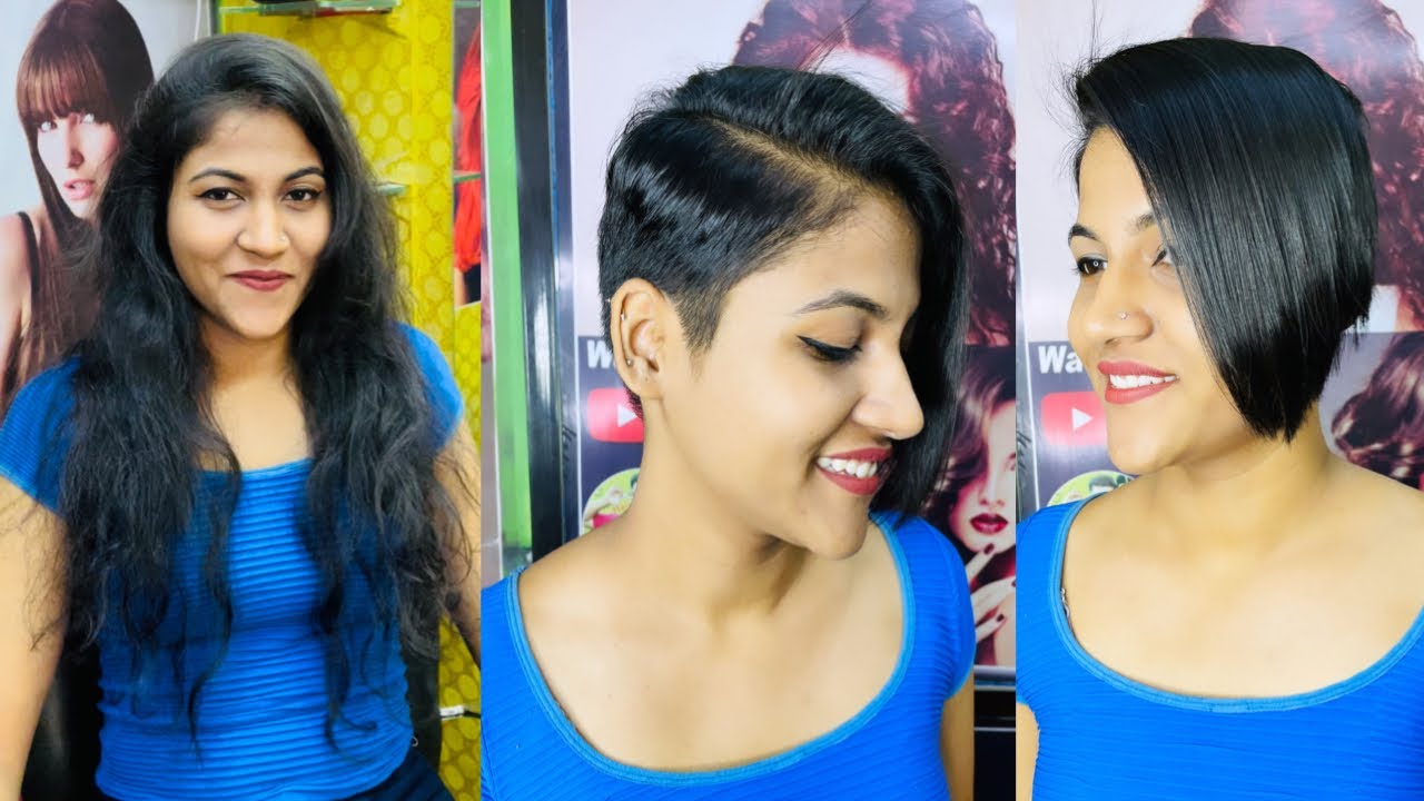 Extreme Short Haircuts for women 2022/Long to very Short Haircut / Nape shave / Hair Transformation