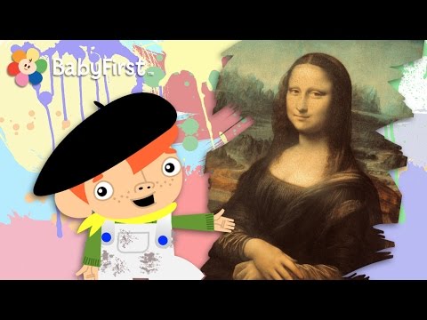 嬰兒及童裝藝術|小威尼畫畫|名家名作：蒙娜麗莎 - 達芬奇| BabyFirst