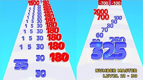 Number Master Gameplay Level 21 -  30