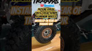Pro Line Hyrax Tires/Treal Aluminum Wheels Mounted on Rear Traxxas UDR #rc #truck #4x4 #baja
