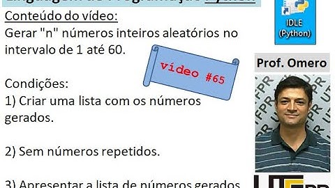 [Python] Aula 50: Listas: Números Aleatórios