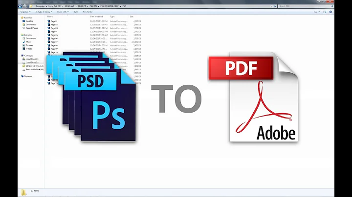 #psdtopdf #psdtopdfconvertion Multiple PSD files to PDF/Adobe Photoshop CS6