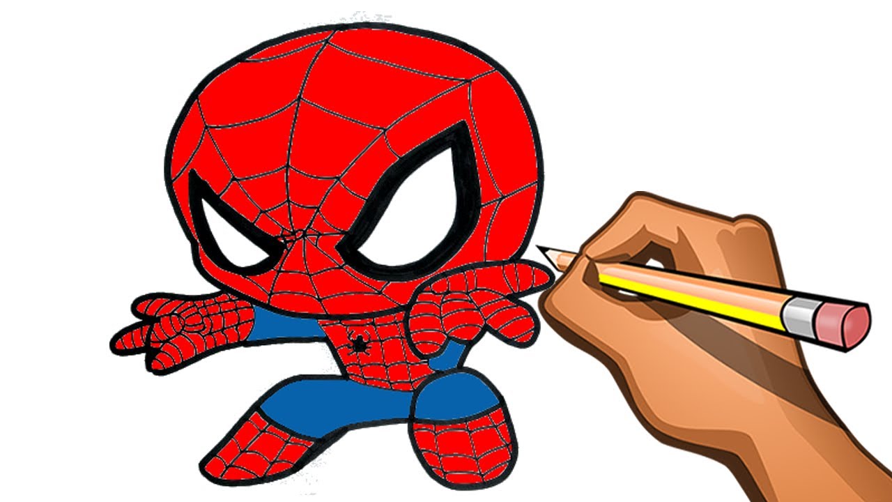 Spider Man dibujo facil del hombre araña a lapiz - YouTube