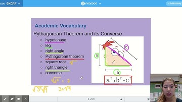 8.7C: Solve Problems with Pythagorean Theorem