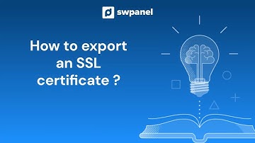 How to export an SSL certificate