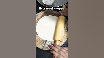 How to roll chapati | how to make round roti | How to make chapati  #chapati #shorts