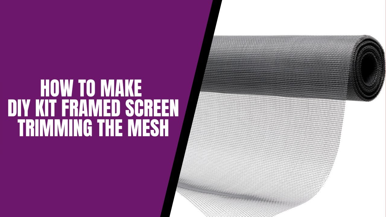 How to Trim the Mesh - Framed Window Screen DIY Kit 