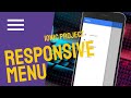Responsive menu | Ionic project
