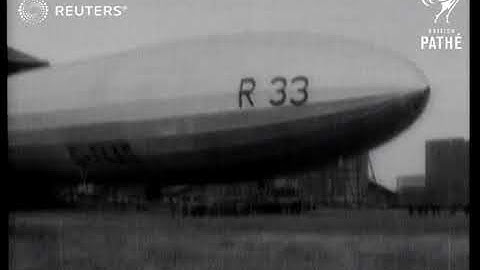 Royal Navy airship demonstrates launch capabilities (1926)