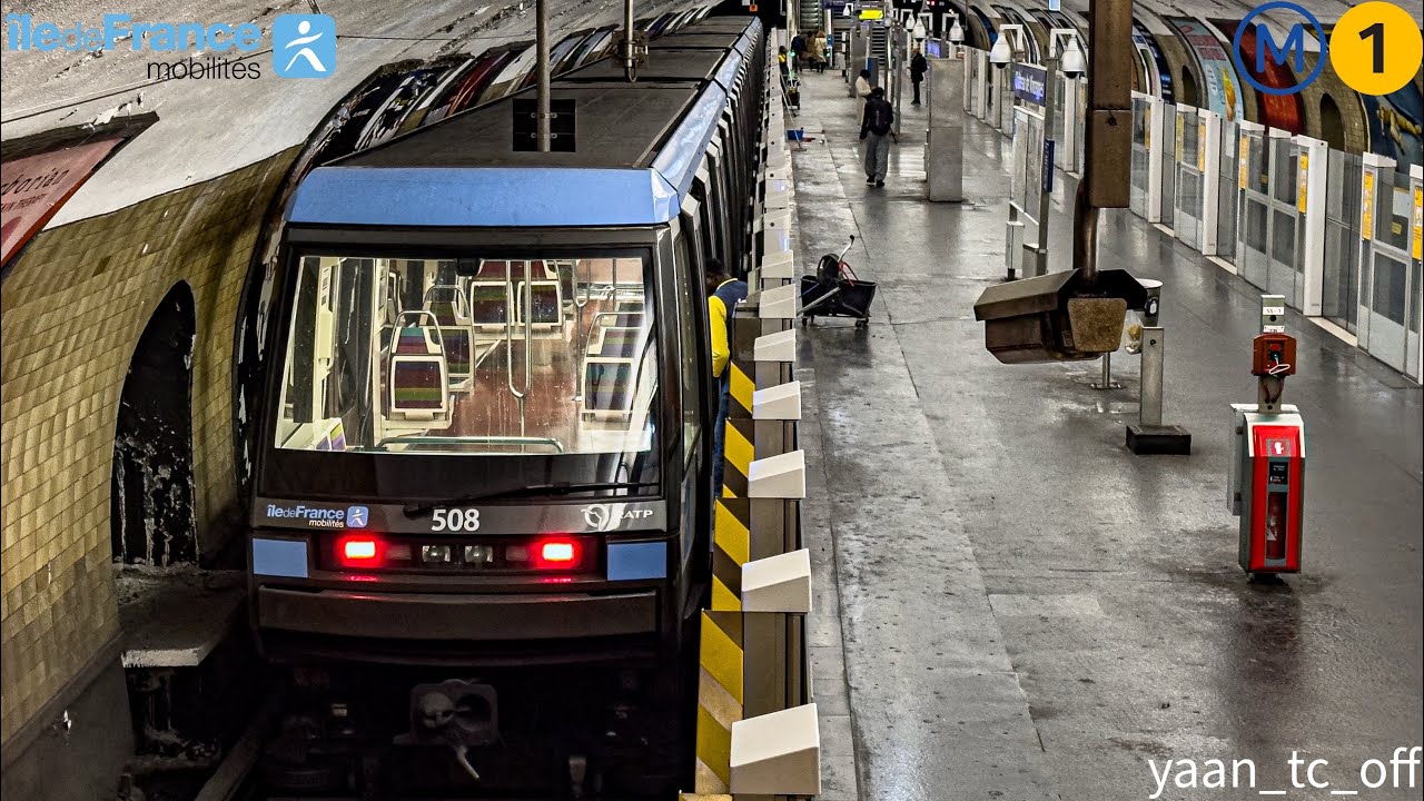 Métro de Paris 🇫🇷 – Découvrez la toute nouvelle livrée MP05 sur la ligne 1 ! 