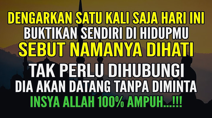 TAK PERLU BAYANGKAN WAJAHNYA ! UCAPKAN NAMANYA DALAM HATI DIA AKAN DATANG TANPA DIMINTA RUQYAH JODOH