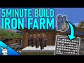 Minecraft Very Cheap Iron Farm - 5 Minute Build - No Zombie - Minecraft Tutorial 1.16.2 - 1.17